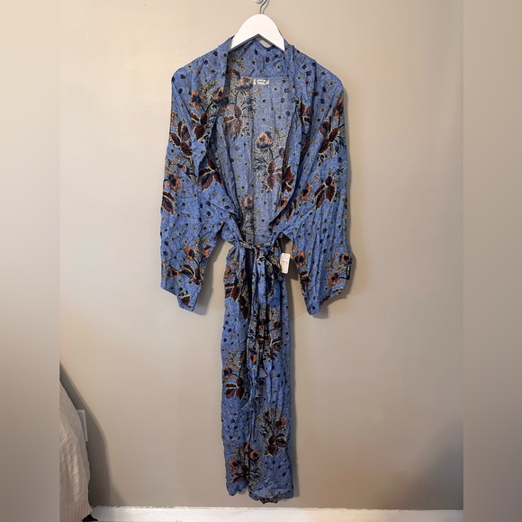 Free People Other - Free People | Gigi Robe in Blue Combo